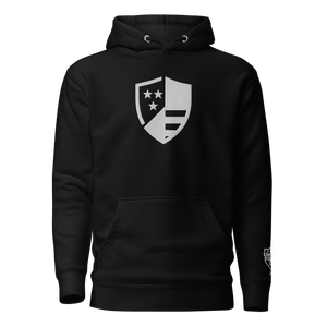 Heritage Shield Hoodie – Black