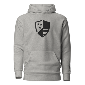 Heritage Shield Hoodie – Carbon Gray