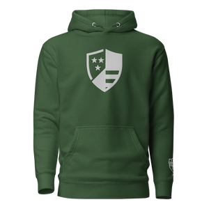 Heritage Shield Hoodie – Forest Green