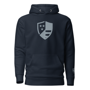 Heritage Shield Hoodie – Navy